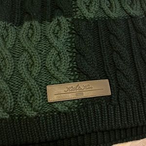 Green Cable knit KITH scarf